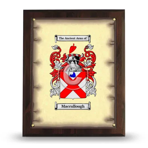 Maccullough Coat of Arms Plaque