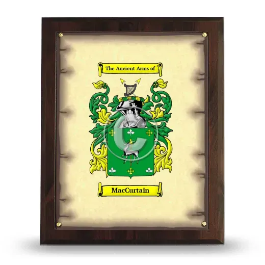 MacCurtain Coat of Arms Plaque