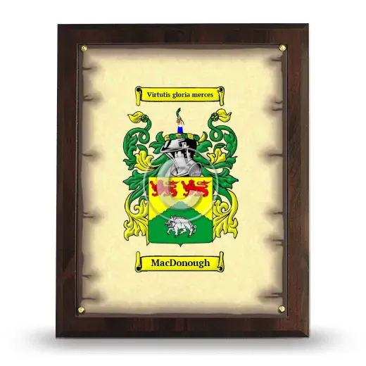 MacDonough Coat of Arms Plaque