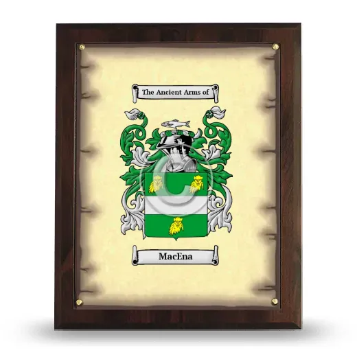 MacEna Coat of Arms Plaque