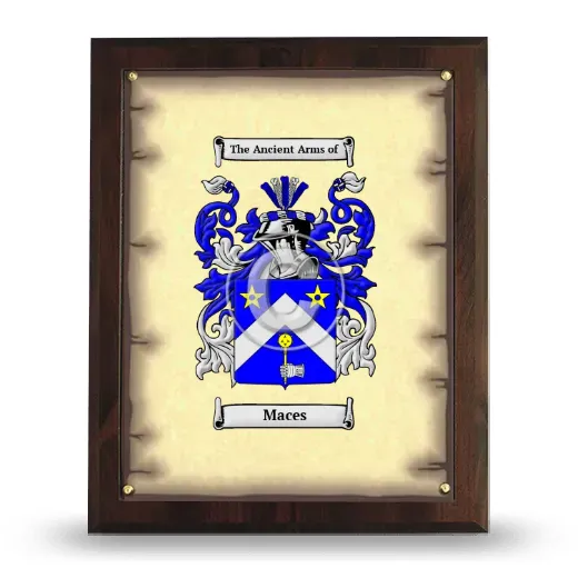 Maces Coat of Arms Plaque