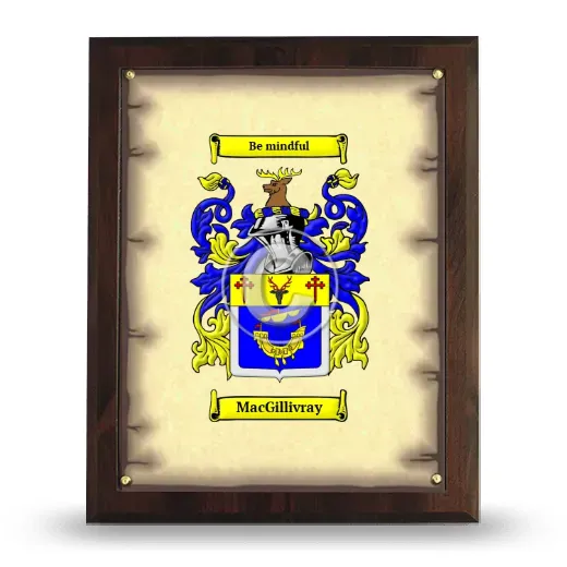 MacGillivray Coat of Arms Plaque