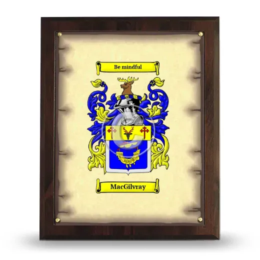 MacGilvray Coat of Arms Plaque