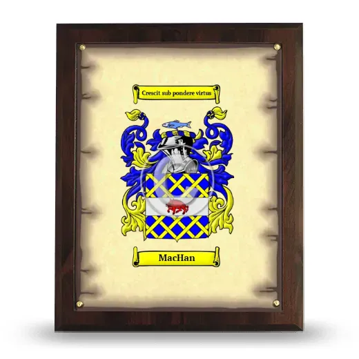 MacHan Coat of Arms Plaque