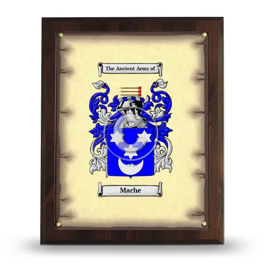 Mache Coat of Arms Plaque
