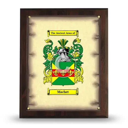 Machet Coat of Arms Plaque