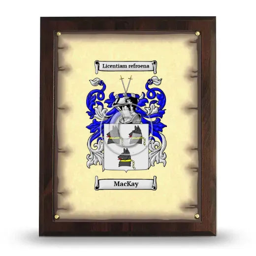 Mackay Coat of Arms Plaque