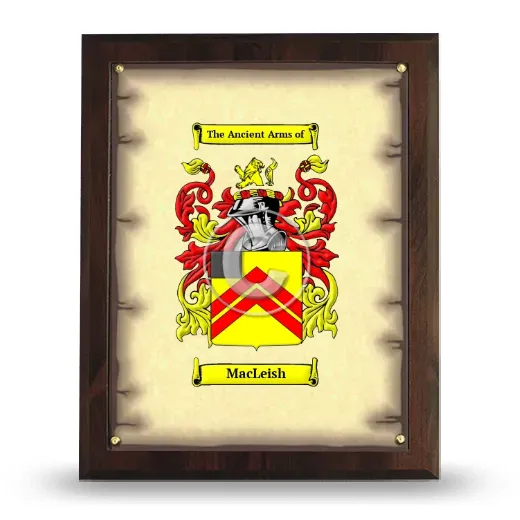 MacLeish Coat of Arms Plaque