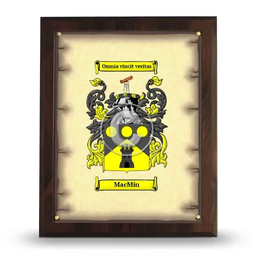 MacMin Coat of Arms Plaque