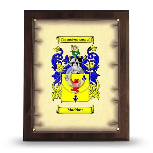 MacNair Coat of Arms Plaque