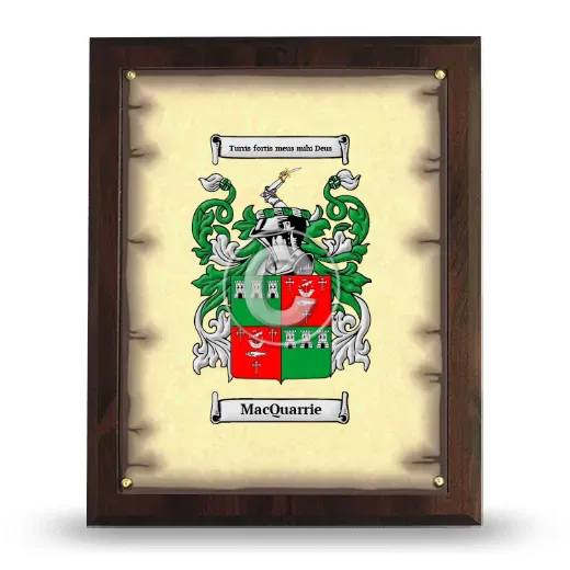 MacQuarrie Coat of Arms Plaque