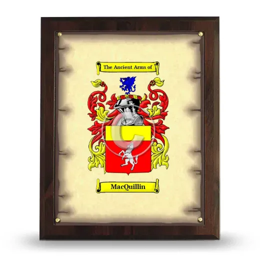 MacQuillin Coat of Arms Plaque
