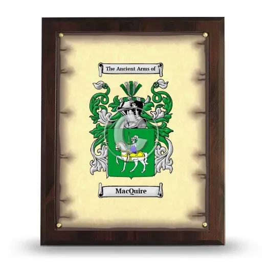MacQuire Coat of Arms Plaque