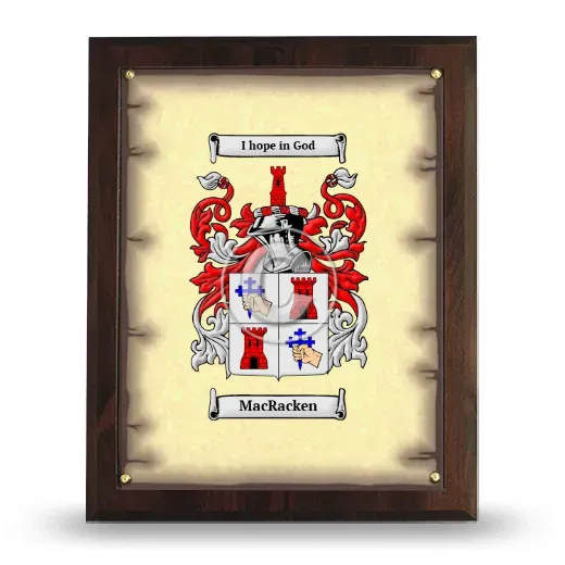 MacRacken Coat of Arms Plaque