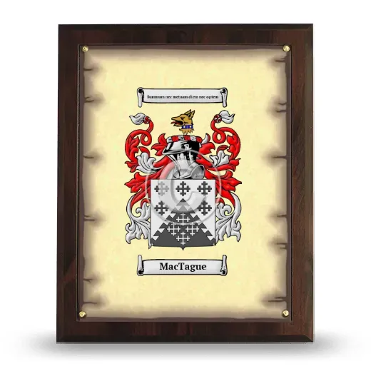 MacTague Coat of Arms Plaque