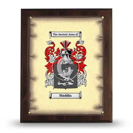 Maddin Coat of Arms Plaque