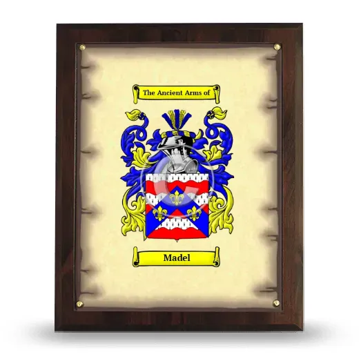 Madel Coat of Arms Plaque