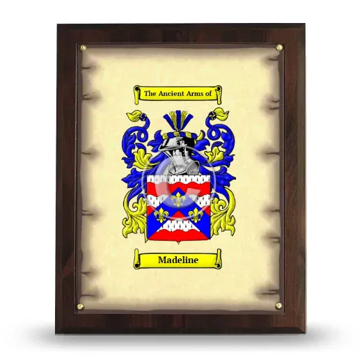 Madeline Coat of Arms Plaque