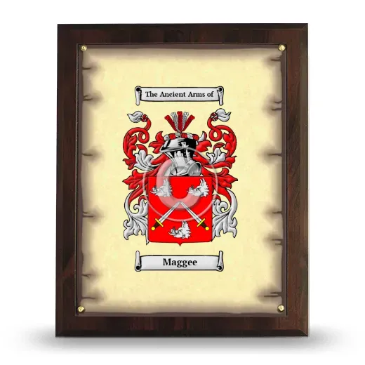 Maggee Coat of Arms Plaque