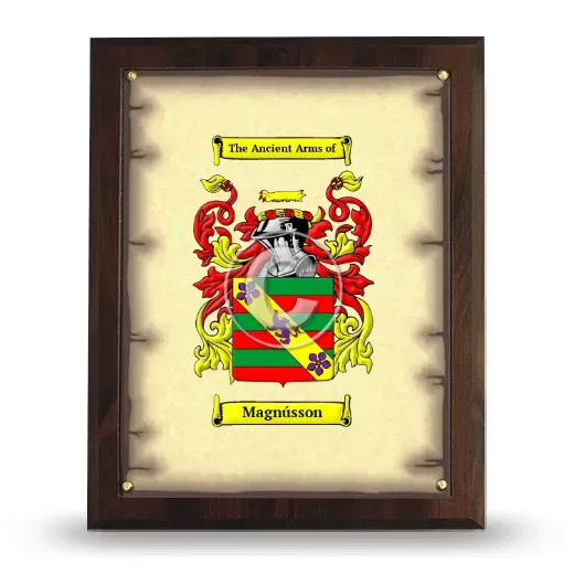 Magnússon Coat of Arms Plaque