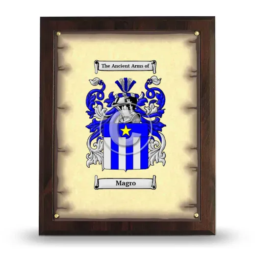 Magro Coat of Arms Plaque