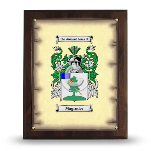 Magruder Coat of Arms Plaque