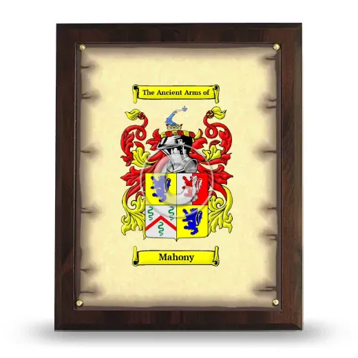 Mahony Coat of Arms Plaque