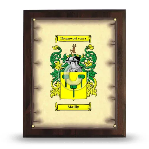 Mailly Coat of Arms Plaque