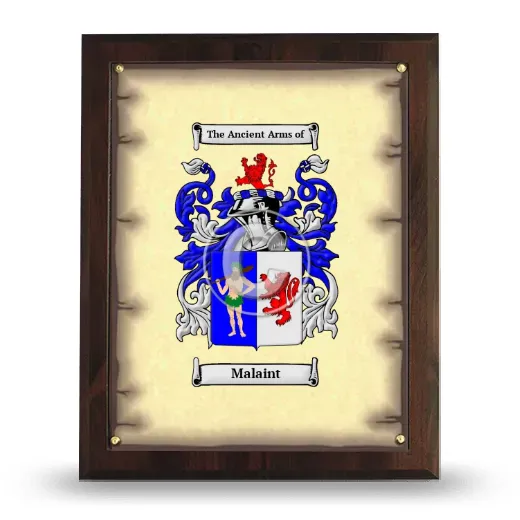 Malaint Coat of Arms Plaque