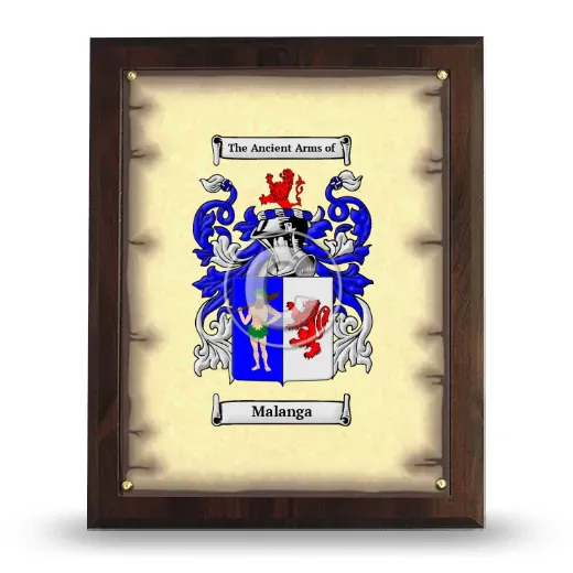 Malanga Coat of Arms Plaque