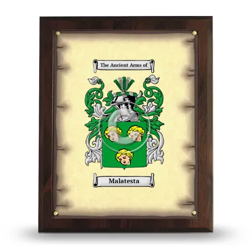 Malatesta Coat of Arms Plaque