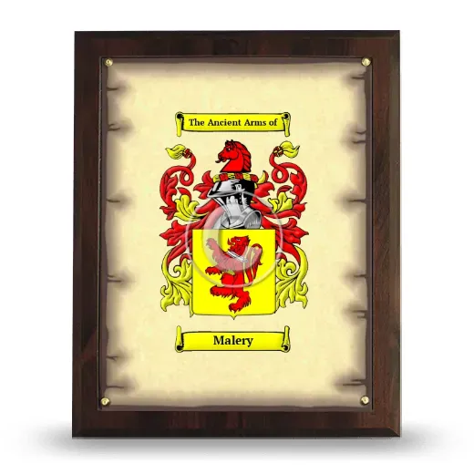 Malery Coat of Arms Plaque