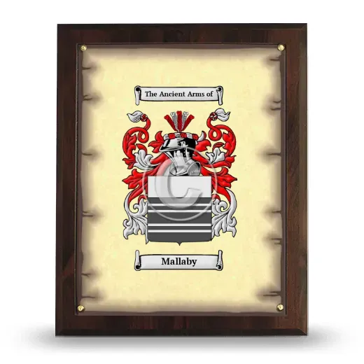 Mallaby Coat of Arms Plaque