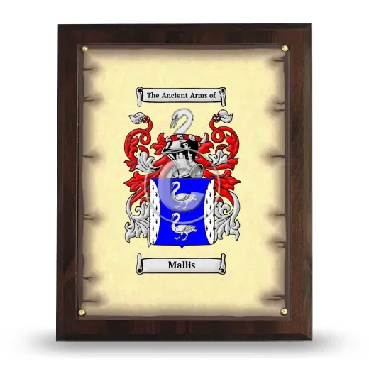 Mallis Coat of Arms Plaque
