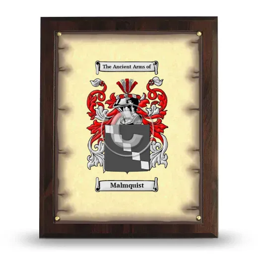 Malmquist Coat of Arms Plaque