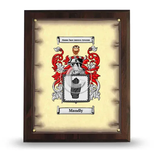 Mandly Coat of Arms Plaque