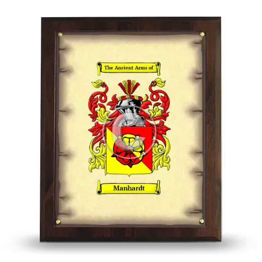 Manhardt Coat of Arms Plaque