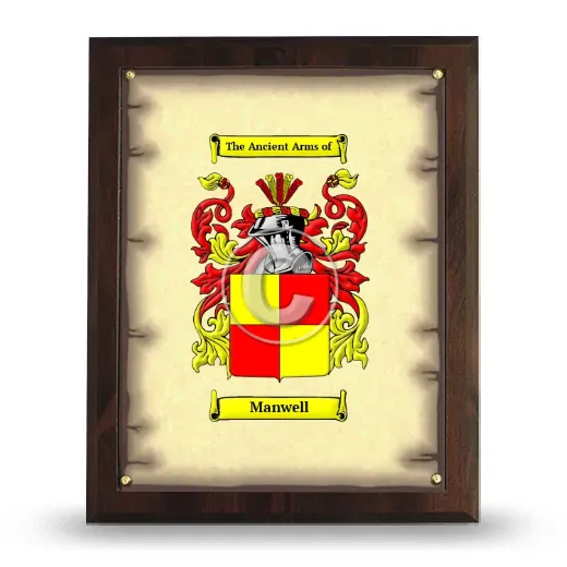 Manwell Coat of Arms Plaque