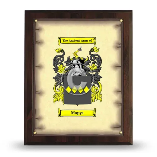 Mapys Coat of Arms Plaque