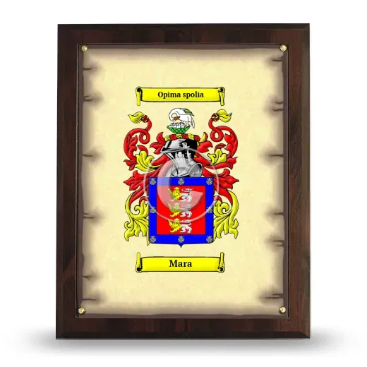 Mara Coat of Arms Plaque