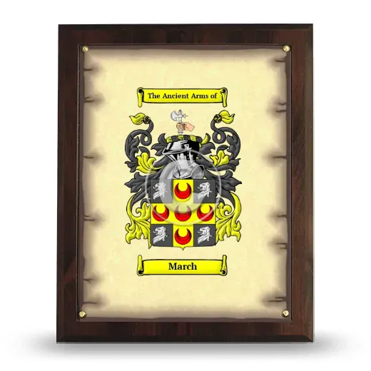March Coat of Arms Plaque