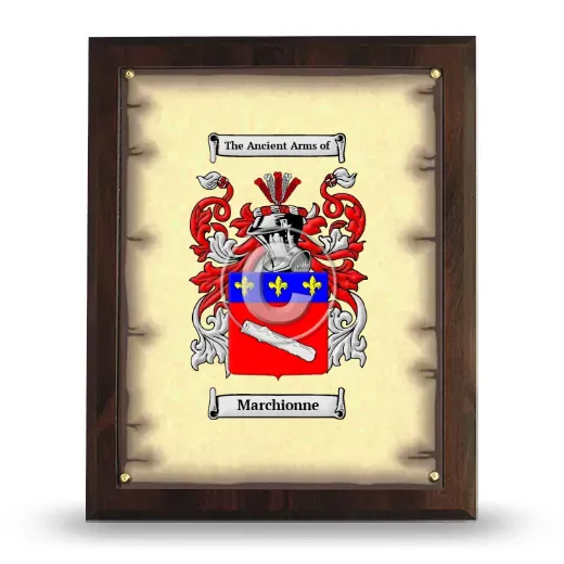 Marchionne Coat of Arms Plaque