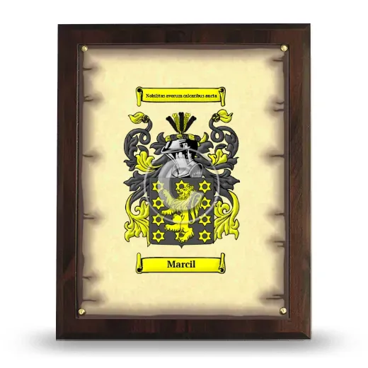 Marcil Coat of Arms Plaque