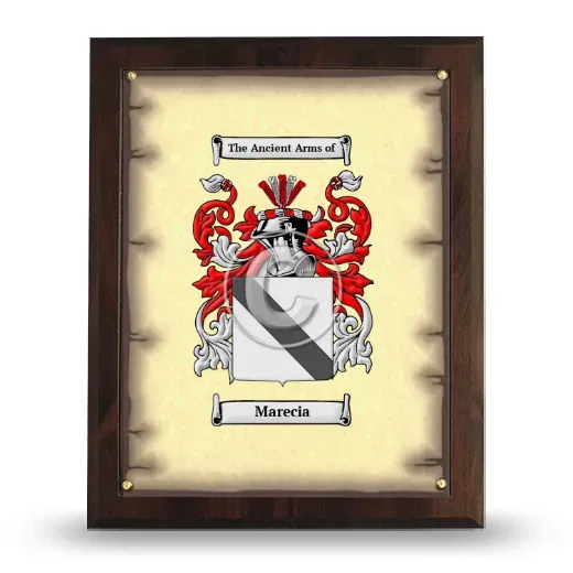 Marecia Coat of Arms Plaque