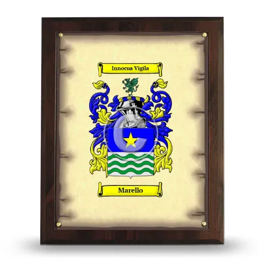 Marello Coat of Arms Plaque
