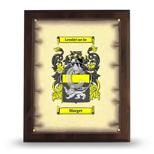 Marget Coat of Arms Plaque