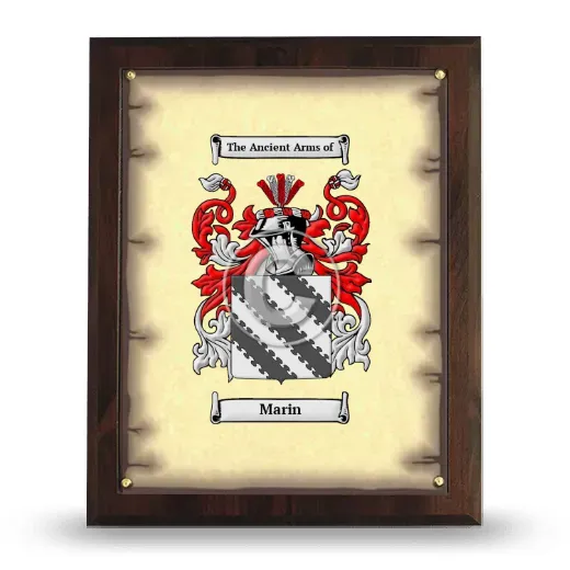 Marin Coat of Arms Plaque