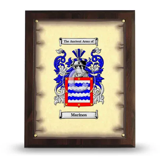 Marinos Coat of Arms Plaque