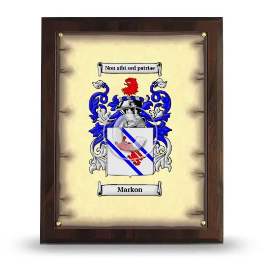 Markon Coat of Arms Plaque