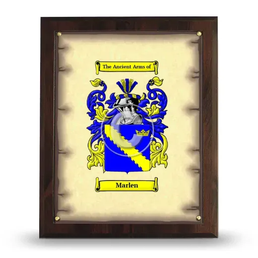 Marlen Coat of Arms Plaque